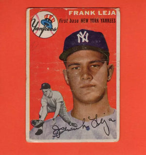 1954 Topps #175 Frank Leja P Poor RC Rookie New York Yankees