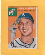 1954 Topps #232 Lou Limmer VG Very Good RC Rookie Philadelphia Athletics