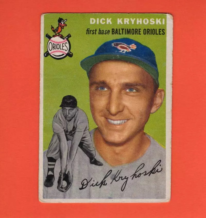 1954 Topps #150 Dick Kryhoski G/VG Good/Very Good Baltimore Orioles