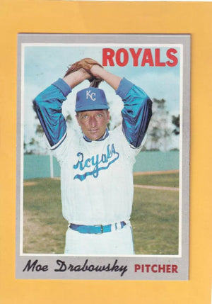 1970 Topps #653 Moe Drabowsky EX/NM Kansas City Royals #32727