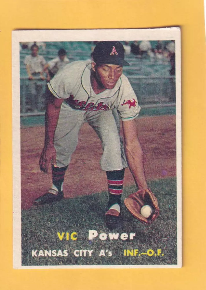 1957 Topps #167 Vic Power UER VG/EX Very Good/Excellent Kansas City Athletics #32469