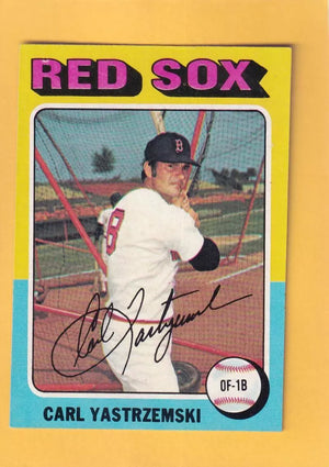 1975 Topps #280 Carl Yastrzemski EX/NM Boston Red Sox #33070