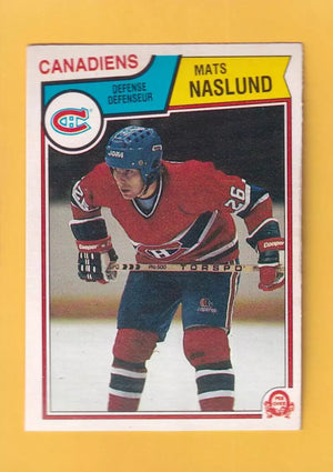 1983-84 O-Pee-Chee #193 Mats Naslund NM Near Mint RC Rookie Montreal Canadiens #32352