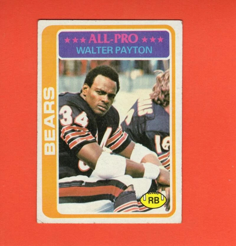1978 Topps #200 Walter Payton UER VG+ Very Good Plus Chicago Bears