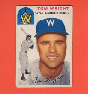 1954 Topps #140 Tom Wright VG Very Good Washington Senators