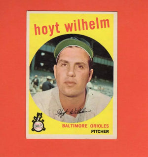 1959 Topps #349 Hoyt Wilhelm UER VG/EX Very Good/Excellent Baltimore Orioles