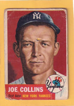 1953 Topps #9 Joe Collins P Poor New York Yankees #33047