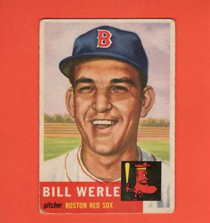 1953 Topps #170 Bill Werle G Good Boston Red Sox