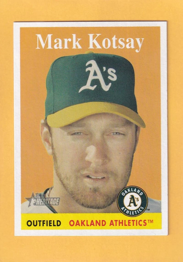 2007 Topps Heritage #23a Mark Kotsay NM-MT+ SP Oakland Athletics