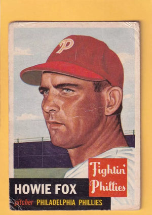 1953 Topps #22 Howie Fox F Fair Philadelphia Phillies #33048
