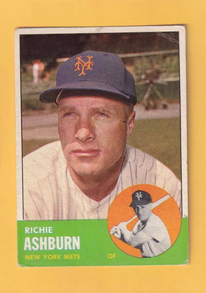 1963 Topps #135 Richie Ashburn G/VG Good/Very Good New York Mets #32475