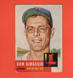 1953 Topps #149 Dom DiMaggio DP G/VG Good/Very Good Boston Red Sox