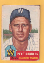 1953 Topps #219 Pete Runnels UER P Poor Washington Senators #33051