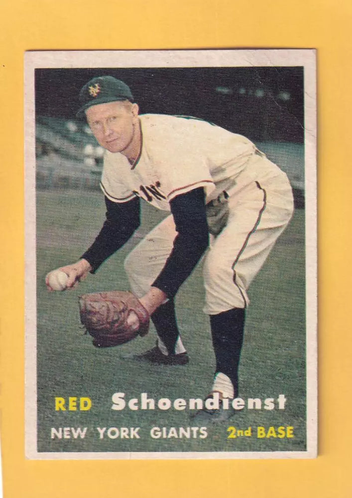 1957 Topps #154 Red Schoendienst G/VG Good/Very Good New York Giants #32468