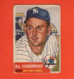 1953 Topps #213 Ray Scarborough P Poor New York Yankees
