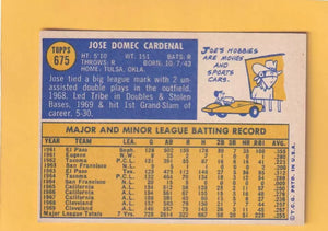 1970 Topps #675 Jose Cardenal  St. Louis Cardinals #32781