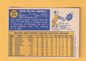 1970 Topps #639 Dave Campbell EX+ Excellent+ San Diego Padres #32716