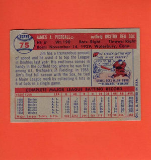 1957 Topps #75 Jim Piersall G/VG Good/Very Good Boston Red Sox