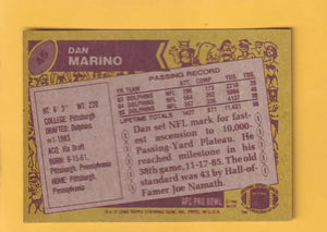 1986 Topps #45 Dan Marino NM-MT Miami Dolphins #32382