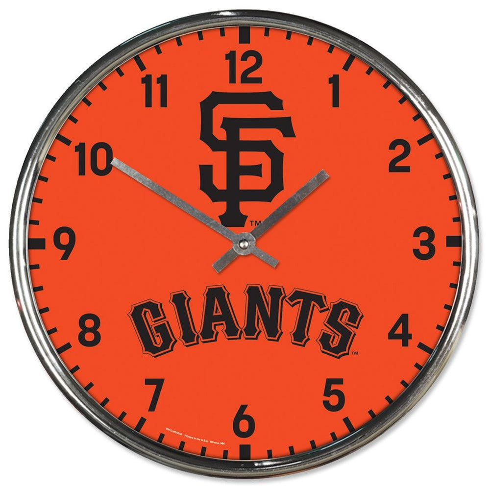 Lefty Clock San Francisco Giants Chrome Wall Clock – Lefty's Sports