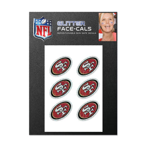 San Francisco 49ers Glitter Face-Cals