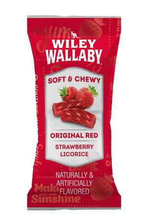 
                
                    Load image into Gallery viewer, Wiley Wallaby Bite Sized Strawberry Licorice
                
            
