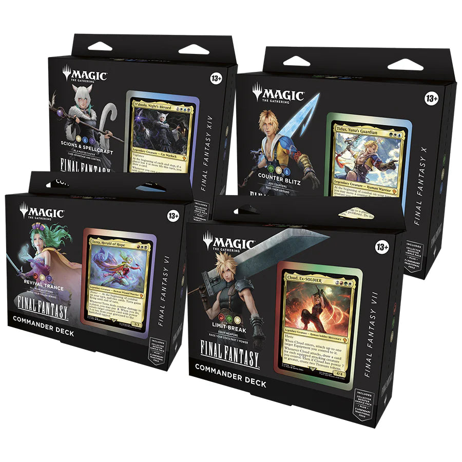 Magic The Gathering: Final Fantasy Commander 4-Deck Case