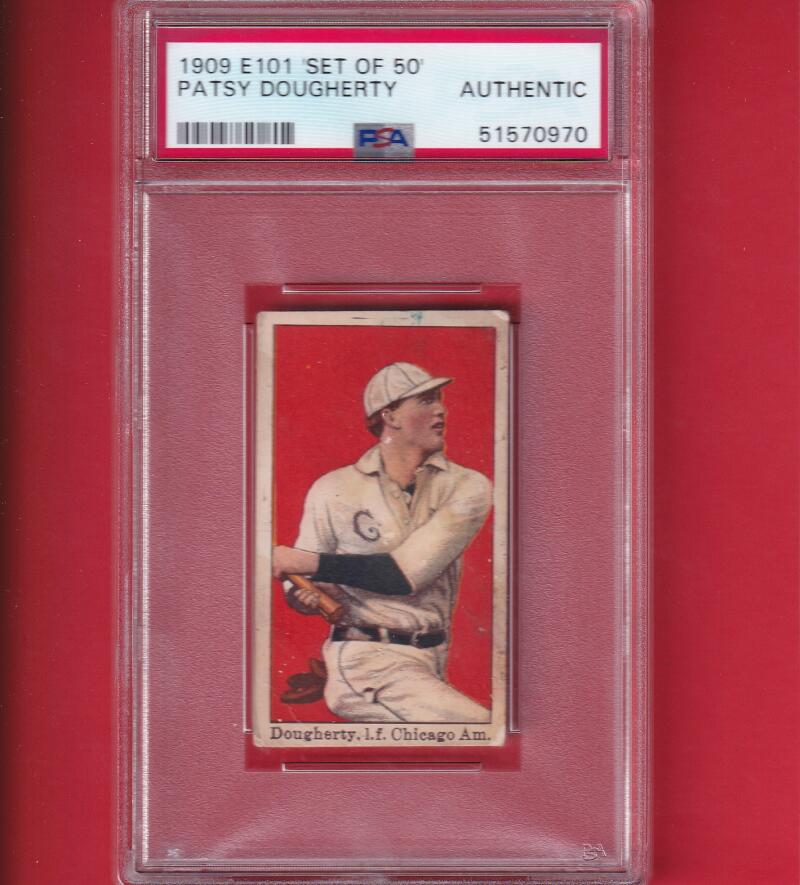 1909 E101 'Set of 50' Patsy Dougherty PSA Authentic Chicago White Sox #19024 Image 1