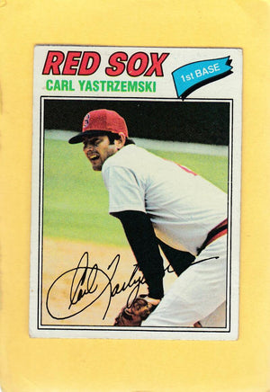 1977 Topps #480 Carl Yastrzemski VG/EX Very Good/Excellent Boston Red Sox #27058 Image 1