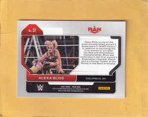 2022 Panini Prizm WWE #37 Alexa Bliss NM-MT+ Raw Image 2