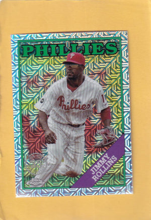 2023 Topps Update Chrome Silver Packs Mojo Refractor #T88CU-52 Jimmy Rollins NM-MT+ Philadelphia Phillies Image 1