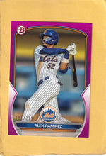 2023 Bowman Prospects Fuchsia #BP-50 Alex Ramirez NM-MT+ 101/299 New York Mets Image 1