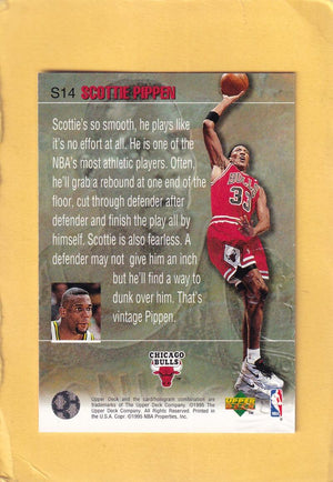 1994-95 Upper Deck Slam Dunk Stars #S14 Scottie Pippen NM-MT+ Chicago Bulls Image 2