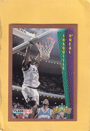 1992-93 Fleer #298 Shaquille O'Neal SD NM-MT+ Orlando Magic Image 1