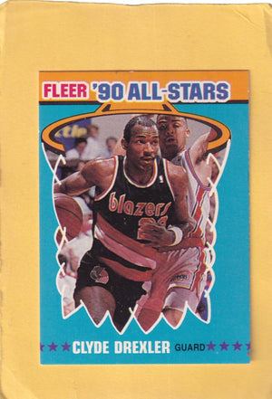 1990-91 Fleer All-Stars #11 Clyde Drexler NM-MT+ Portland Trail Blazers Image 1