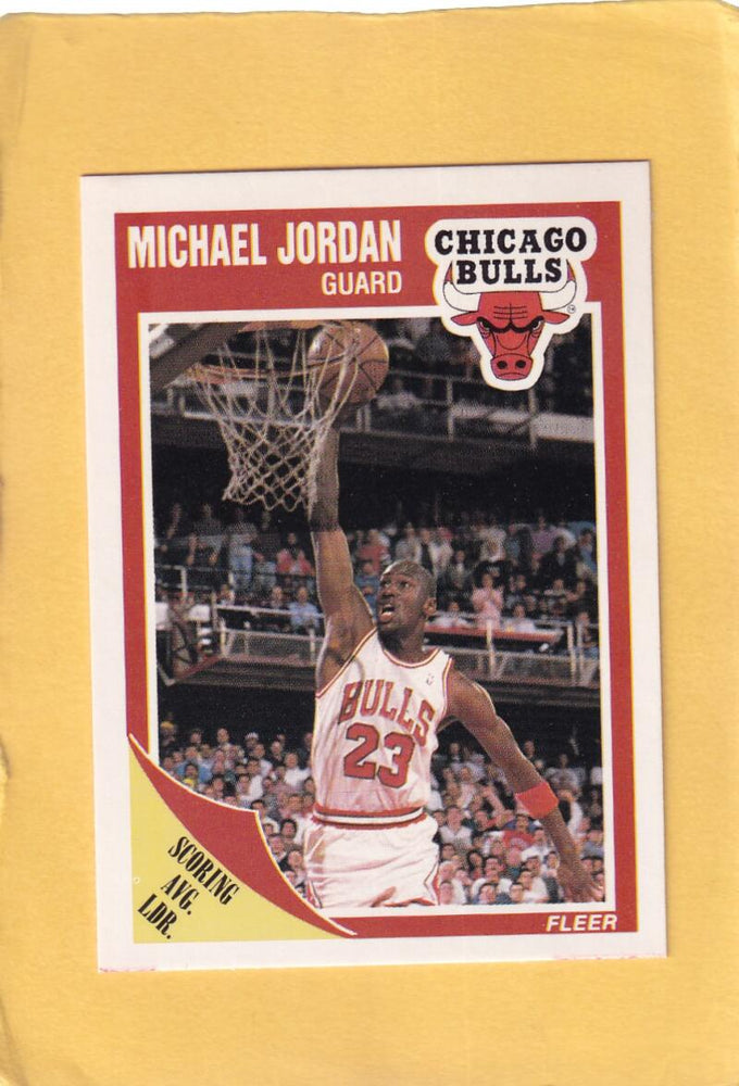 1989-90 Fleer #21 Michael Jordan NM-MT Chicago Bulls #28262 Image 1