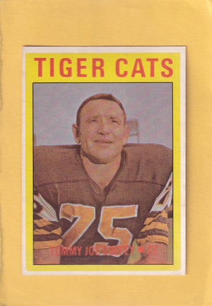 1972 O-Pee-Chee CFL #8 Tommy Joe Coffey NM Near Mint Hamilton Tiger-Cats #28266 Image 1