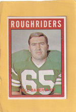 1972 O-Pee-Chee CFL #85 Bill Baker NM Near Mint Saskatchewan Roughriders #28274 Image 1