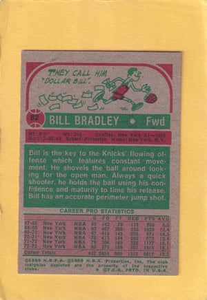 1973-74 Topps #82 Bill Bradley NM Near Mint New York Knicks #28293 Image 2