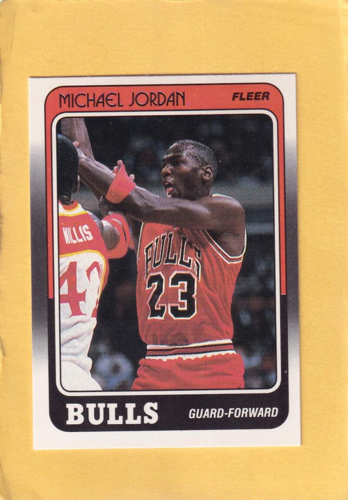 1988-89 Fleer #17 Michael Jordan NM Near Mint Chicago Bulls #28299 Image 1