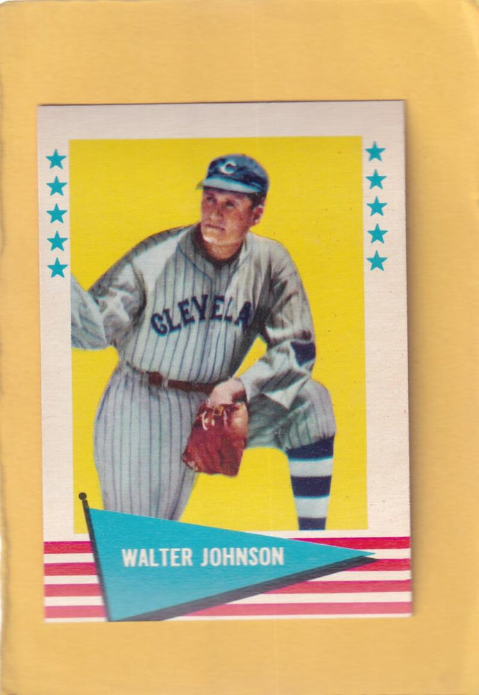 1961 Fleer #49 Walter Johnson EX Excellent Cleveland Indians #28301 Image 1