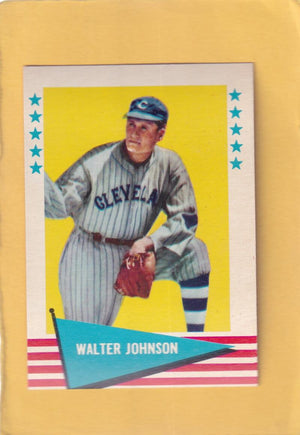 1961 Fleer #49 Walter Johnson EX Excellent Cleveland Indians #28301 Image 1