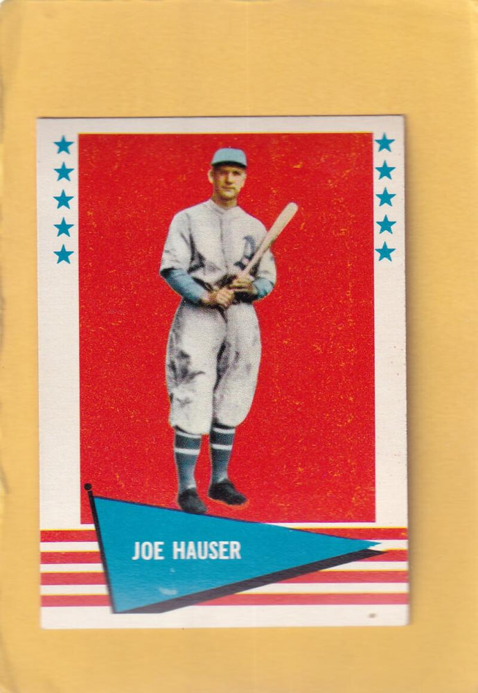 1961 Fleer #113 Joe Hauser EX+ Excellent+ Philadelphia Athletics #28311 Image 1