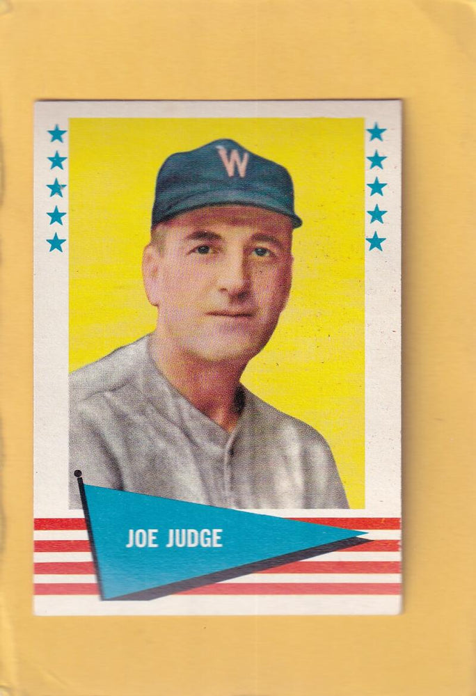 1961 Fleer #118 Joe Judge EX/NM Washington Senators #28313 Image 1