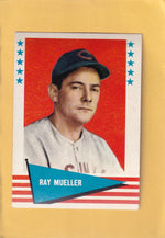 1961 Fleer #128 Ray Mueller EX+ Excellent+ Cincinnati Reds #28317 Image 1