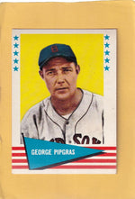 1961 Fleer #134 George Pipgras EX+ Excellent+ Boston Red Sox #28320 Image 1