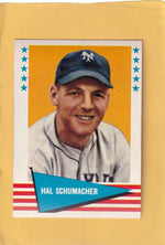 1961 Fleer #137 Hal Schumacher EX+ Excellent+ New York Giants #28322 Image 1