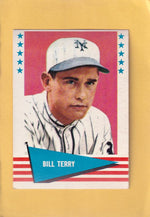 1961 Fleer #142 Bill Terry EX Excellent New York Giants #28323 Image 1