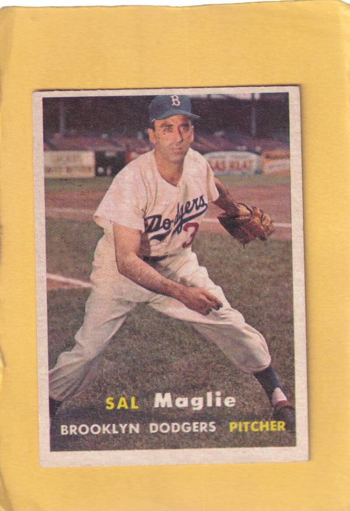 1957 Topps #5 Sal Maglie EX Excellent Brooklyn Dodgers #28328 Image 1