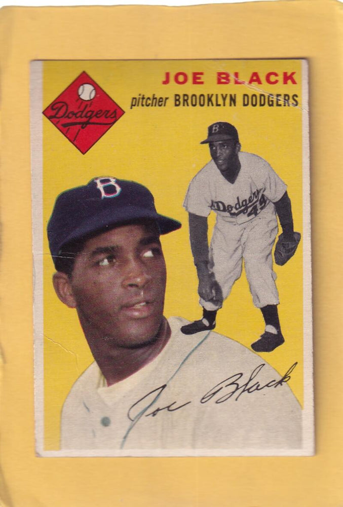 1954 Topps #98 Joe Black G Good Brooklyn Dodgers #28336 Image 1